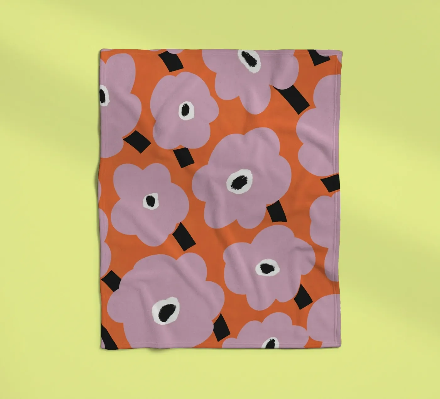 Botanical pattern fleecedeken van Little Dean