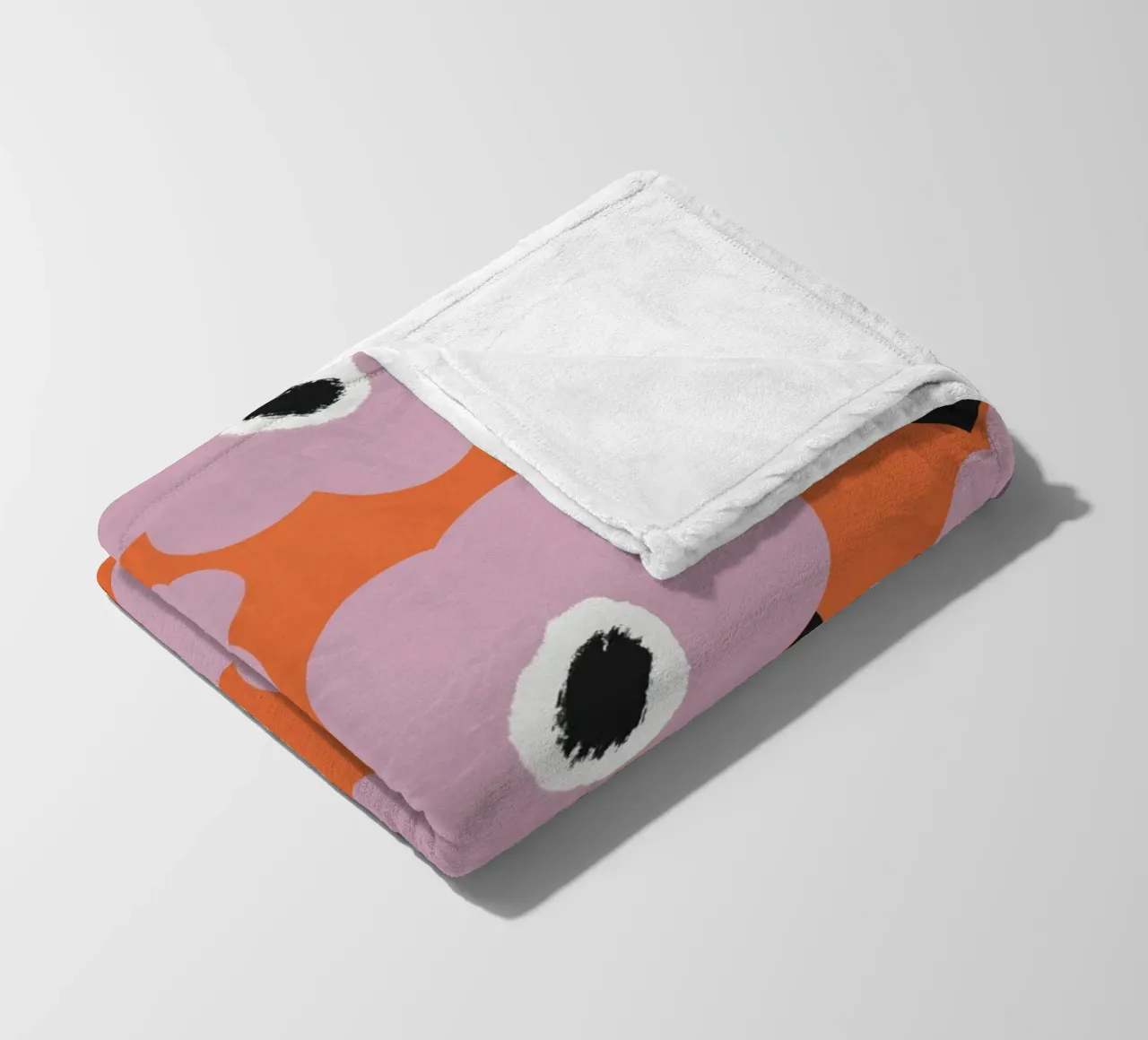 Botanical pattern fleece blanket by Little Dean