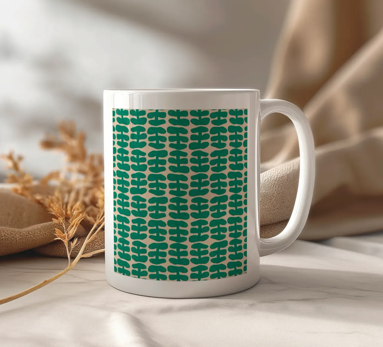 Schema ripetitivo 54 tazza in ceramica da Little Dean