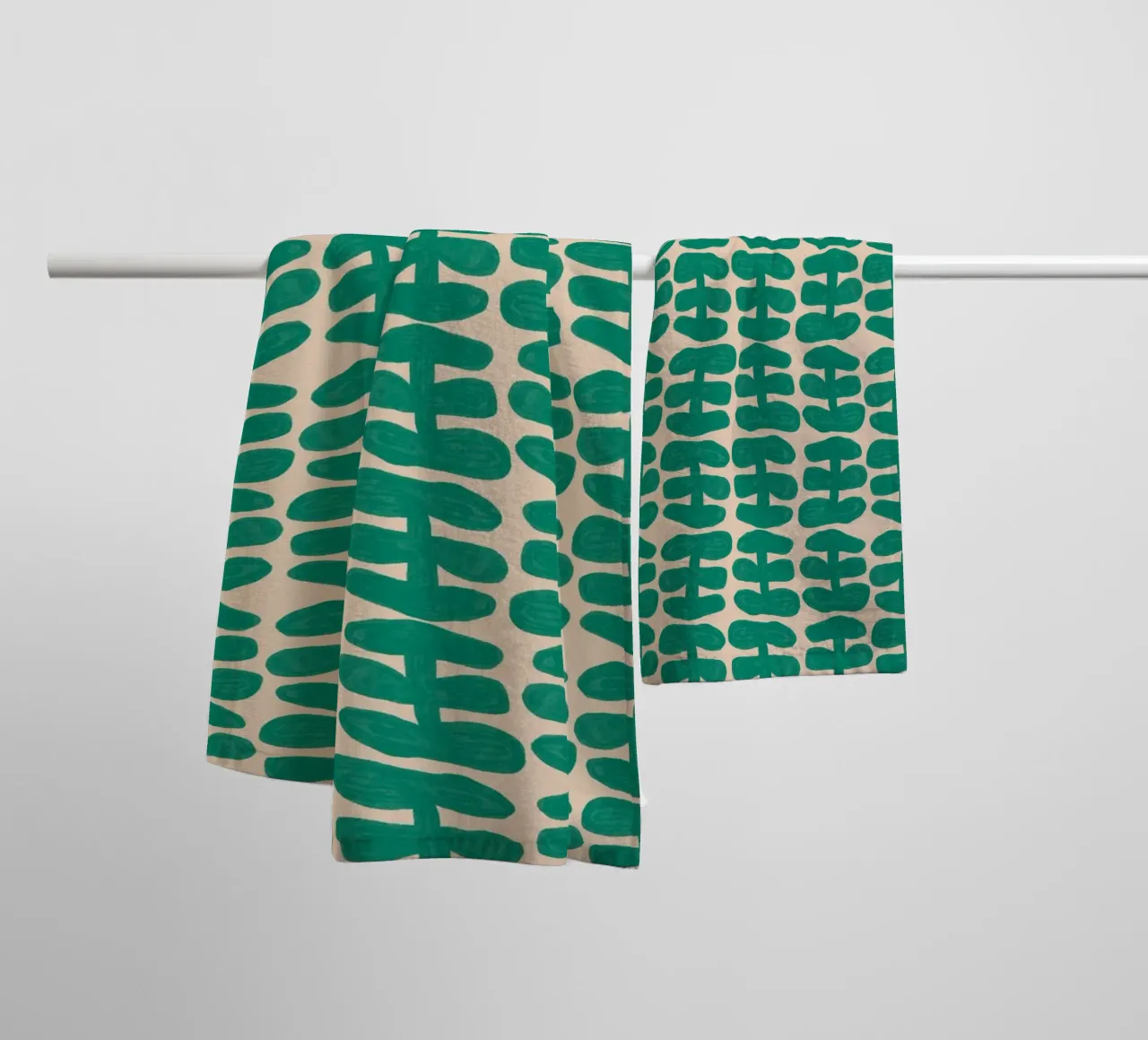 Repetitive pattern 54 towel by Little Dean