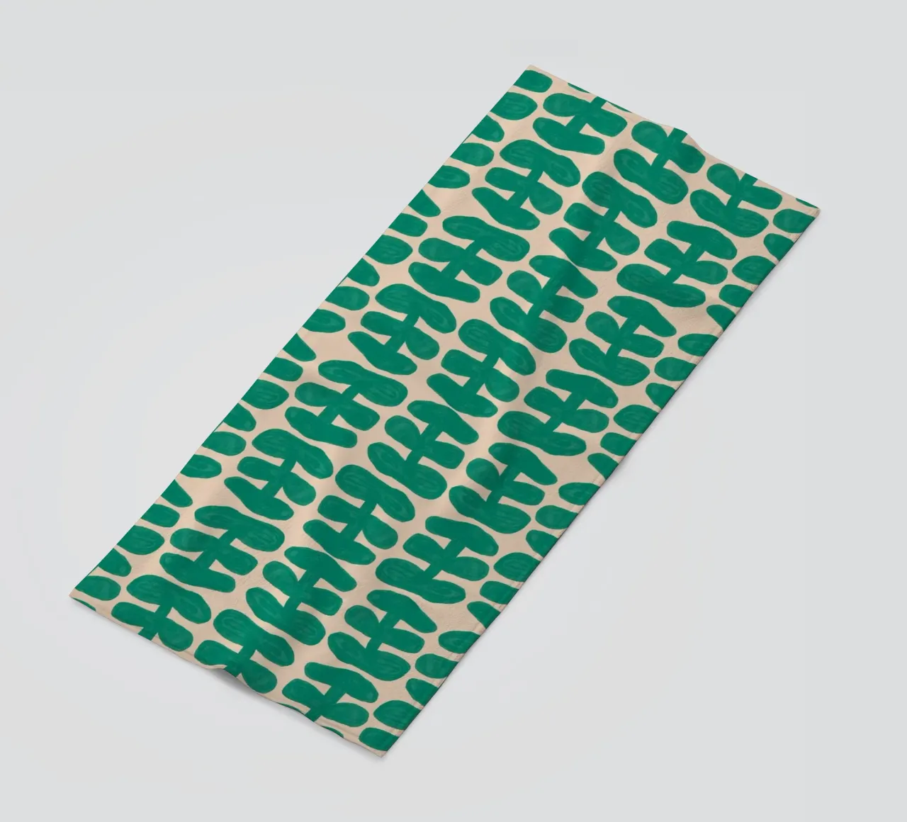 Repetitive pattern 54 beach towel by Little Dean