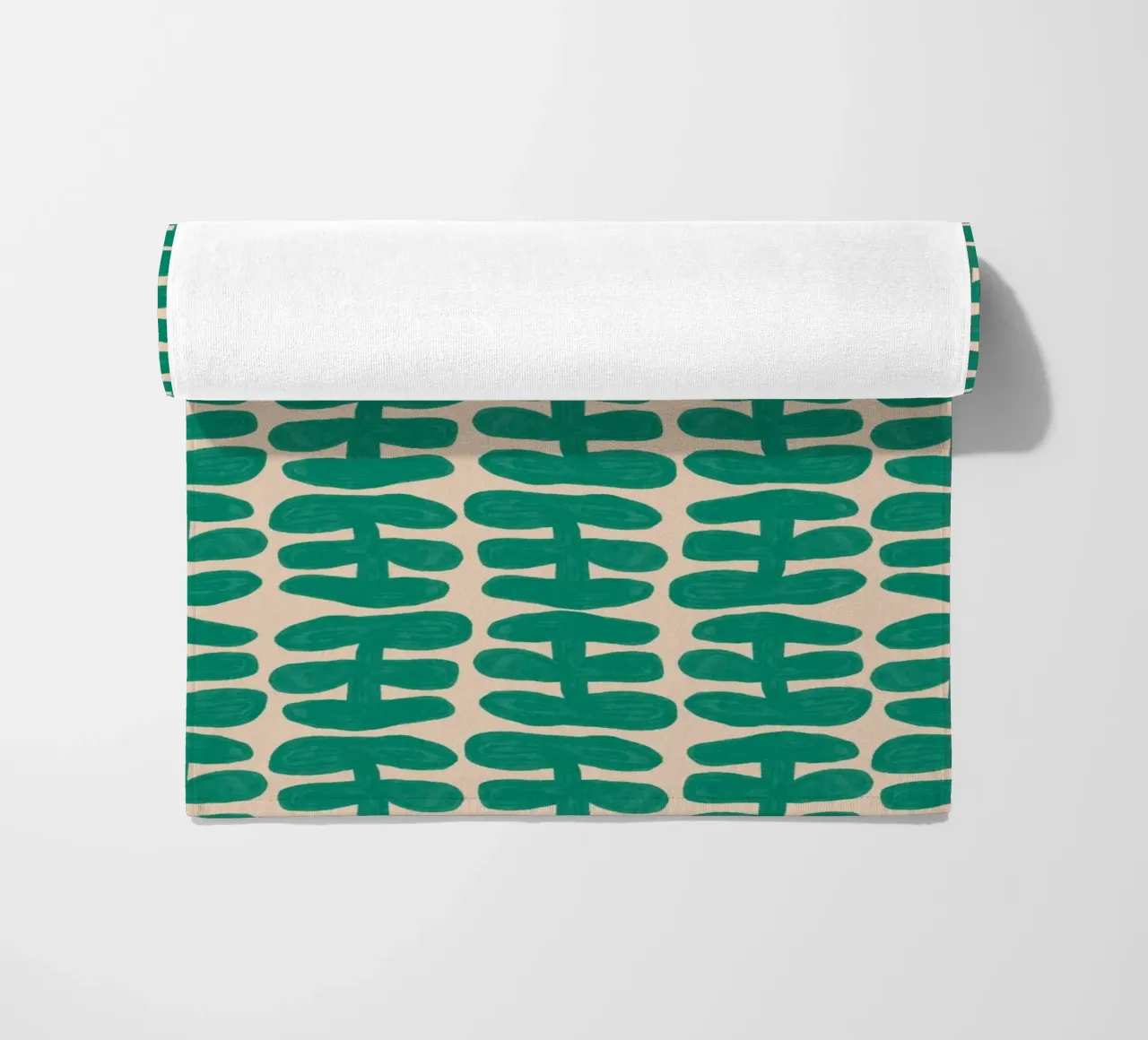 Repetitive pattern 54 beach towel by Little Dean