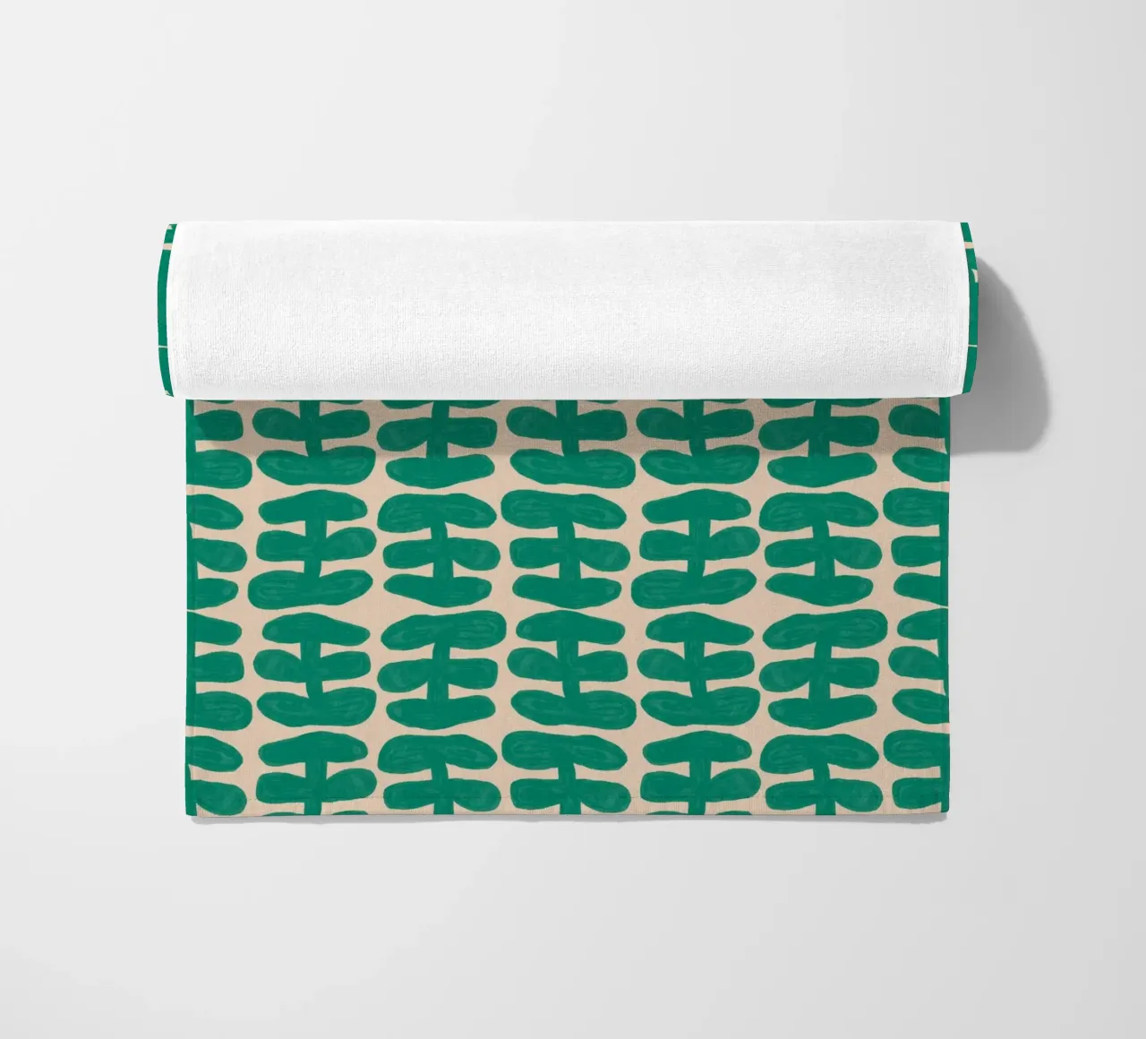 Repetitive pattern 54 beach towel by Little Dean