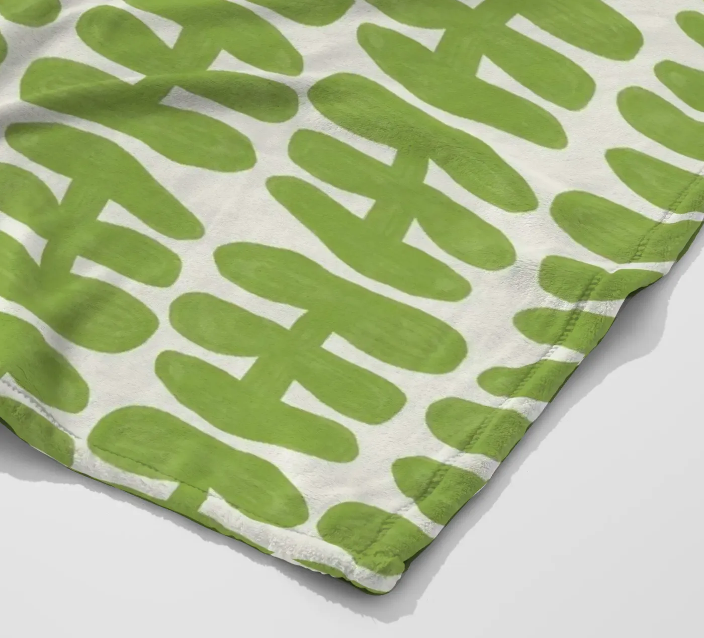 Repetitive pattern 55 fleece blanket by Little Dean