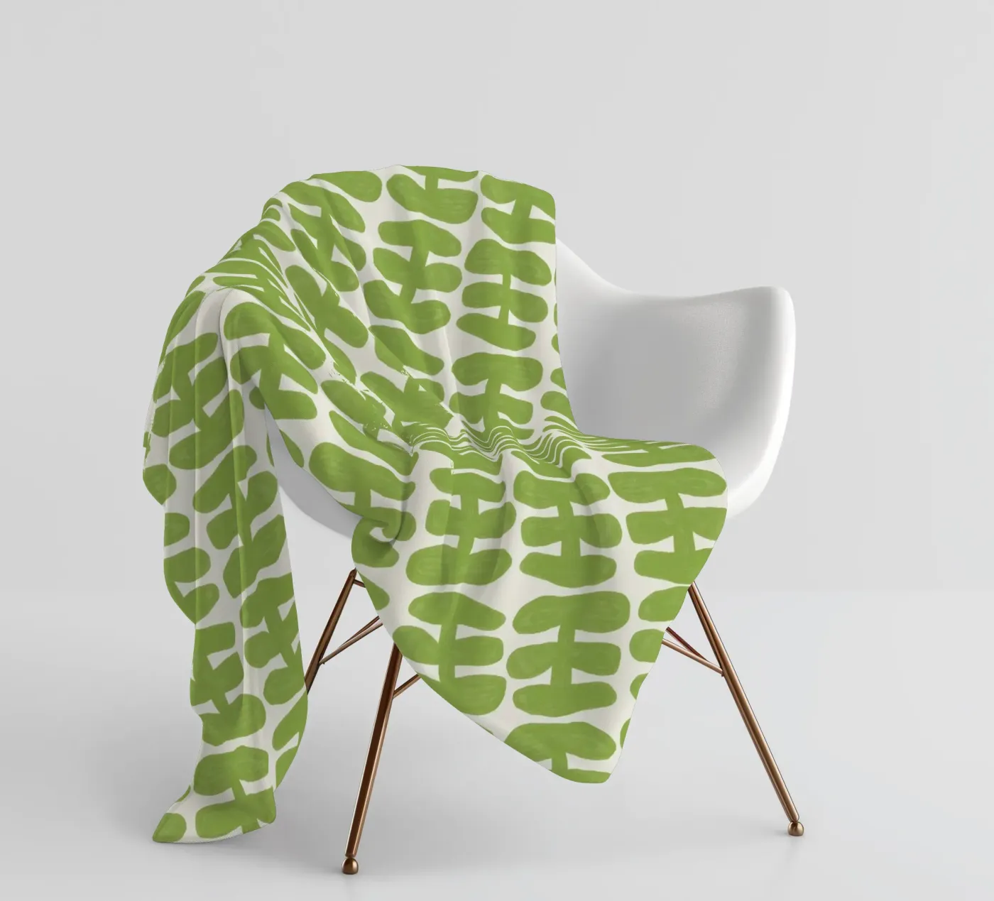 Repetitive pattern 55 fleece blanket by Little Dean