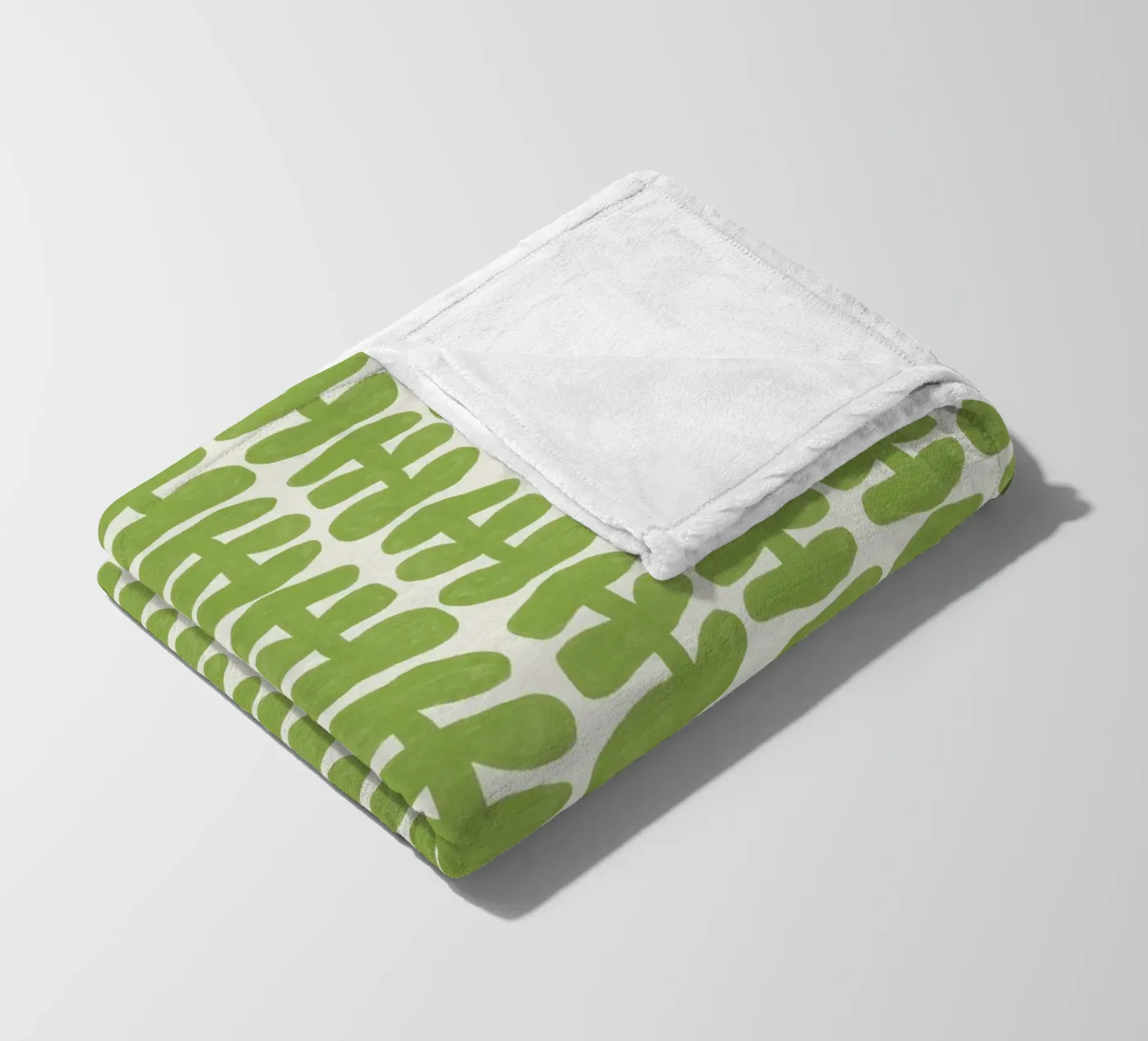 Repetitive pattern 55 fleece blanket by Little Dean