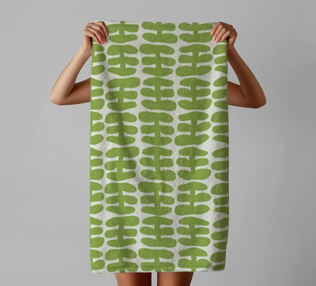 Repetitive pattern 55 towel by Little Dean