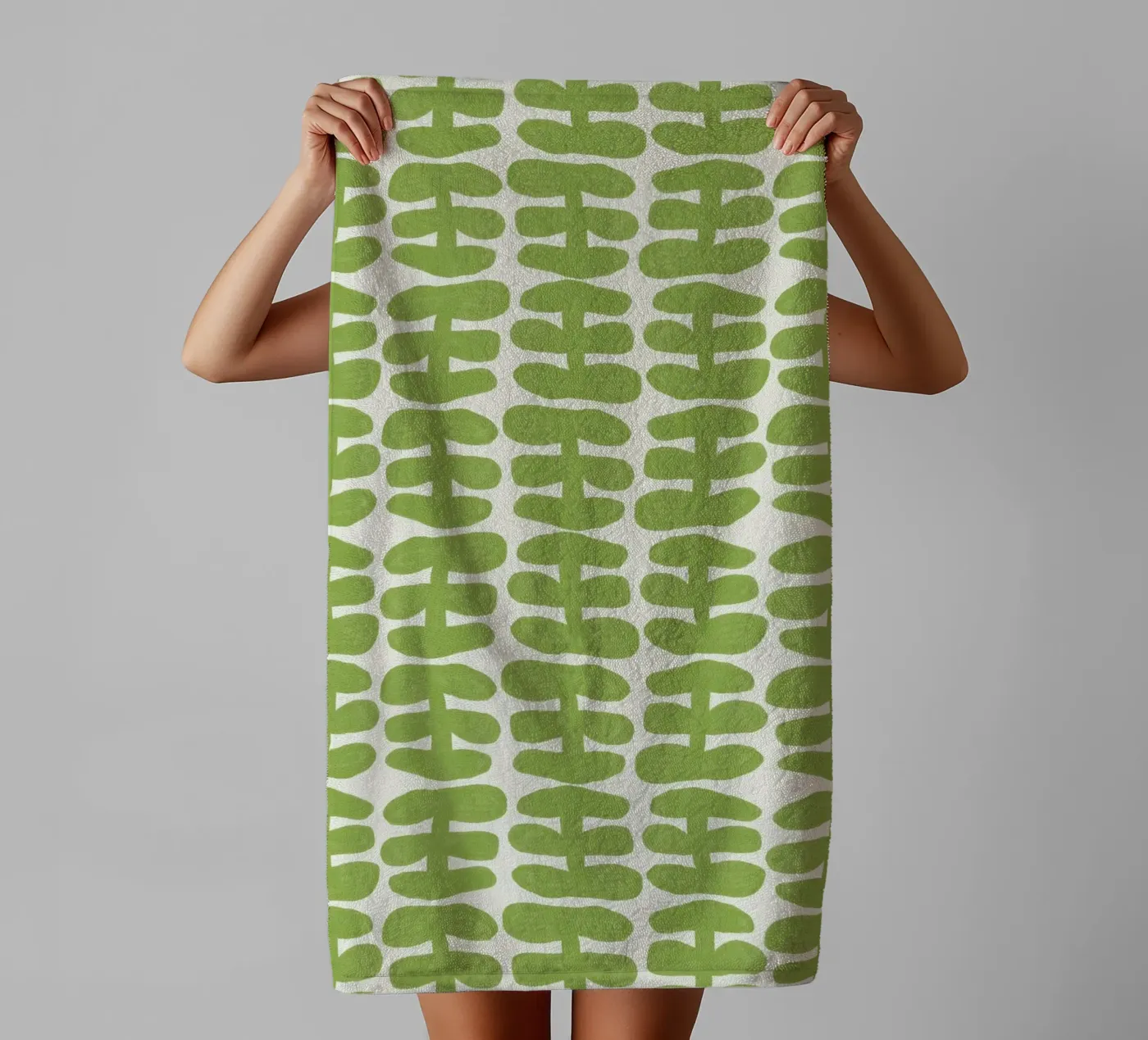 Repetitive pattern 55 towel by Little Dean