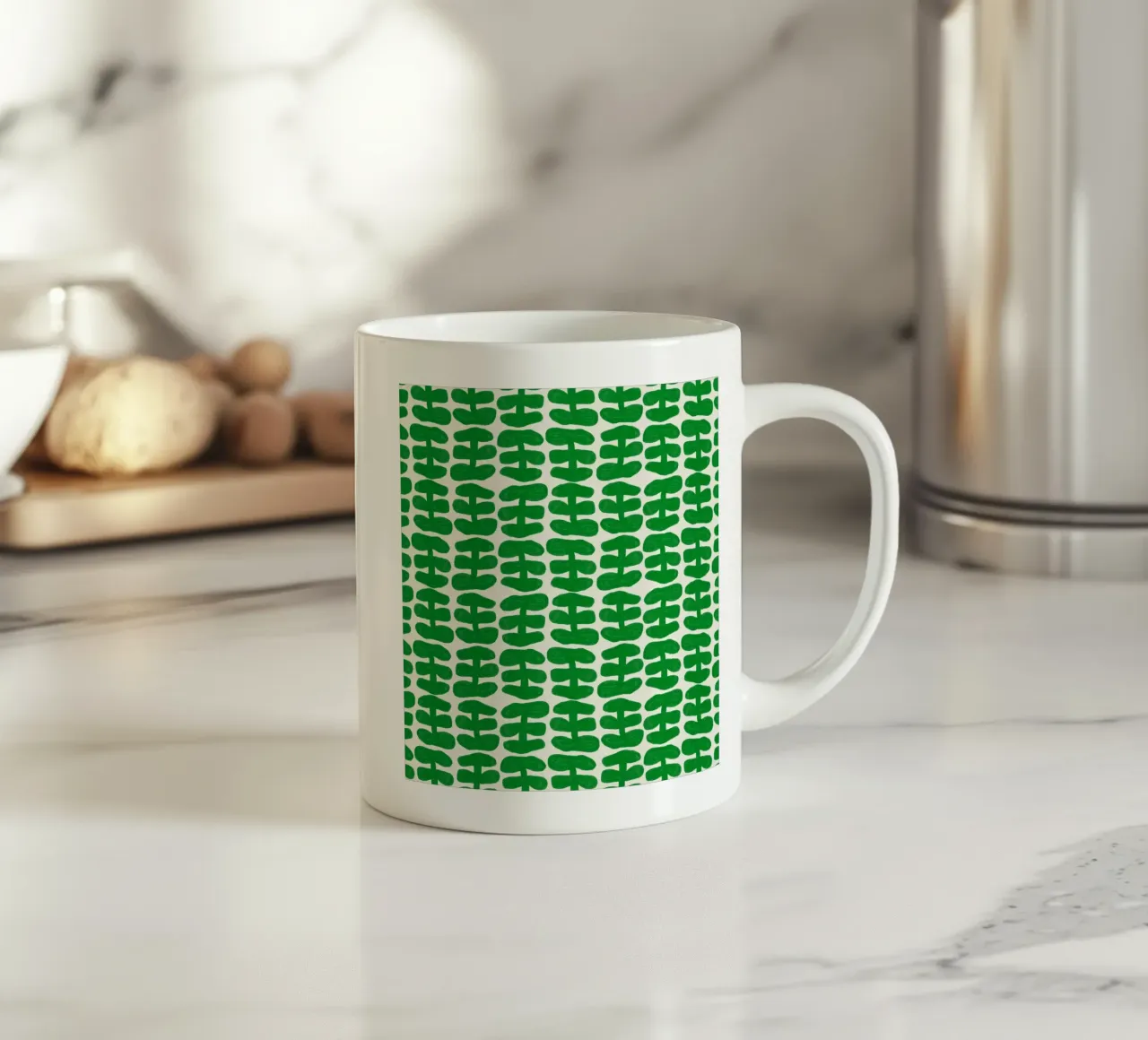 Schema ripetitivo 56 tazza in ceramica da Little Dean