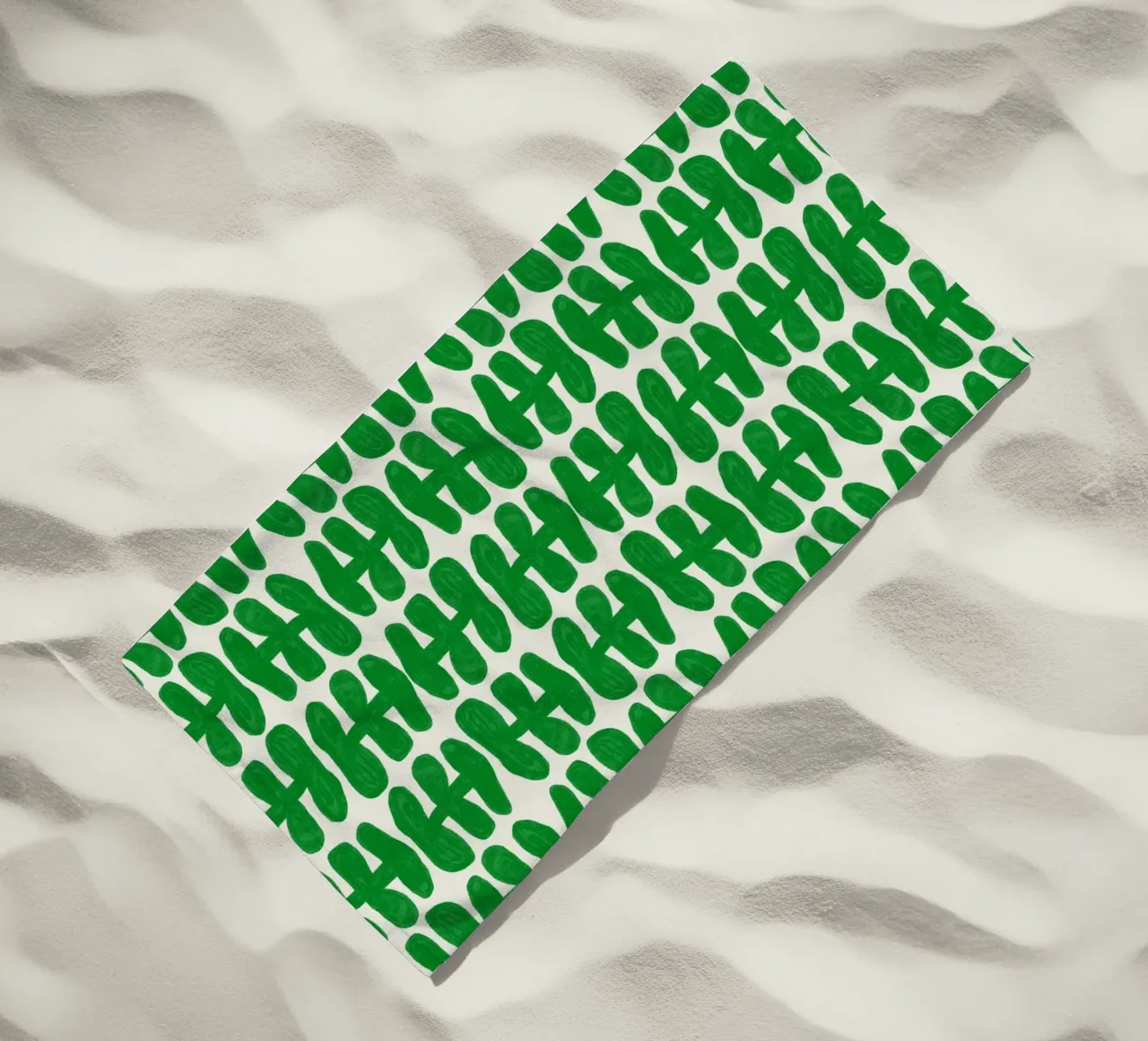 Repetitive pattern 56 beach towel by Little Dean