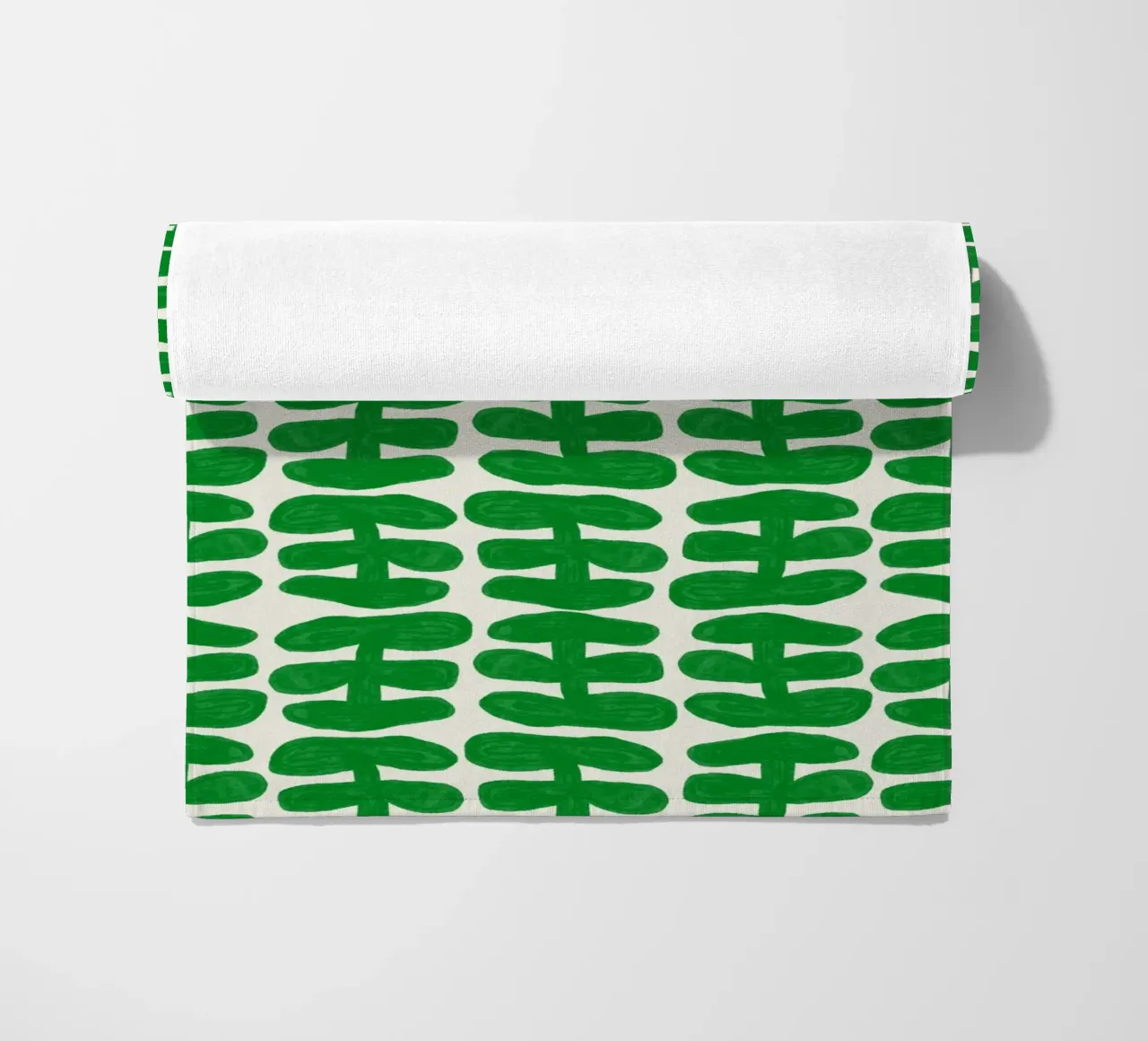 Repetitive pattern 56 beach towel by Little Dean