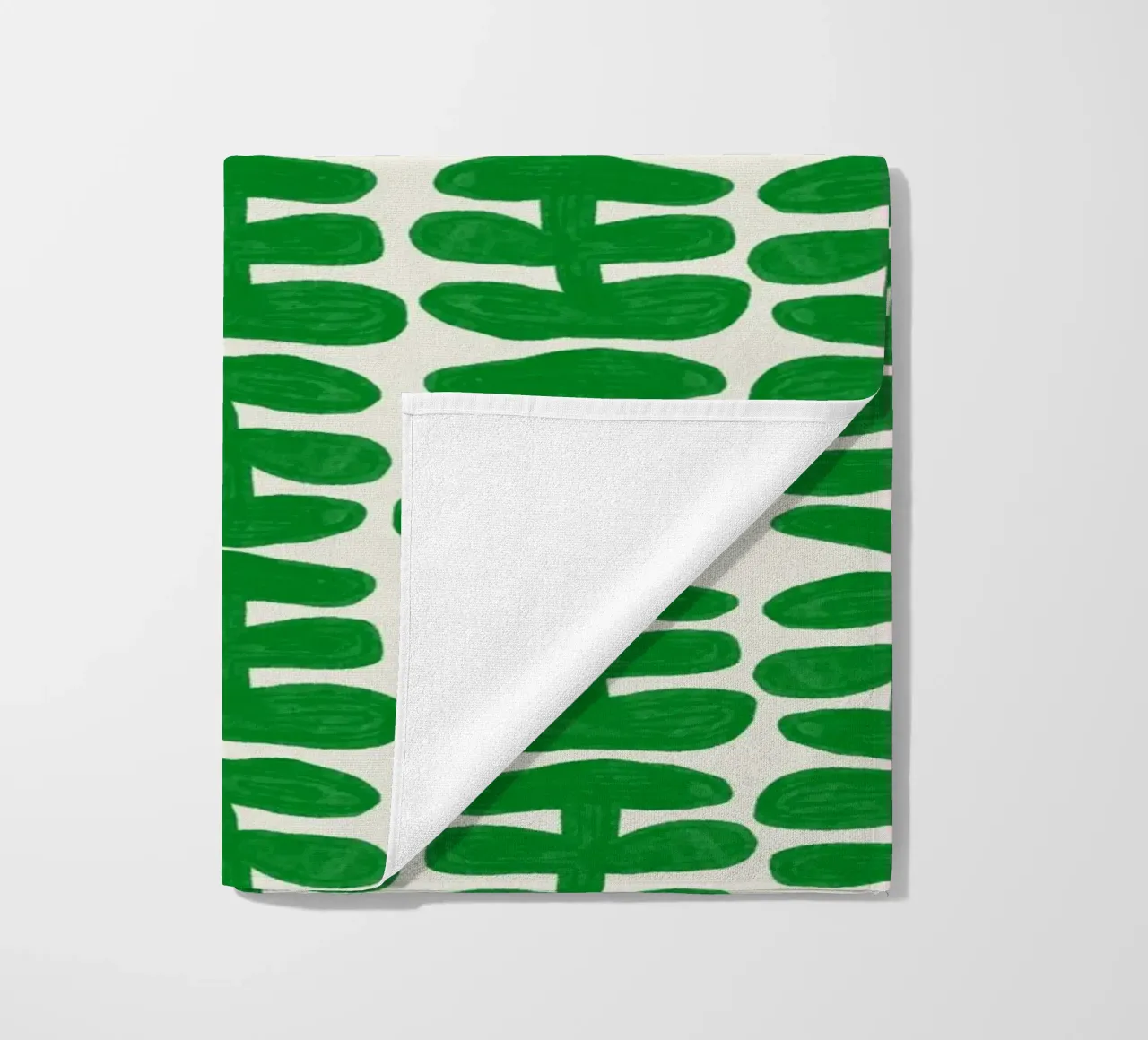 Repetitive pattern 56 beach towel by Little Dean