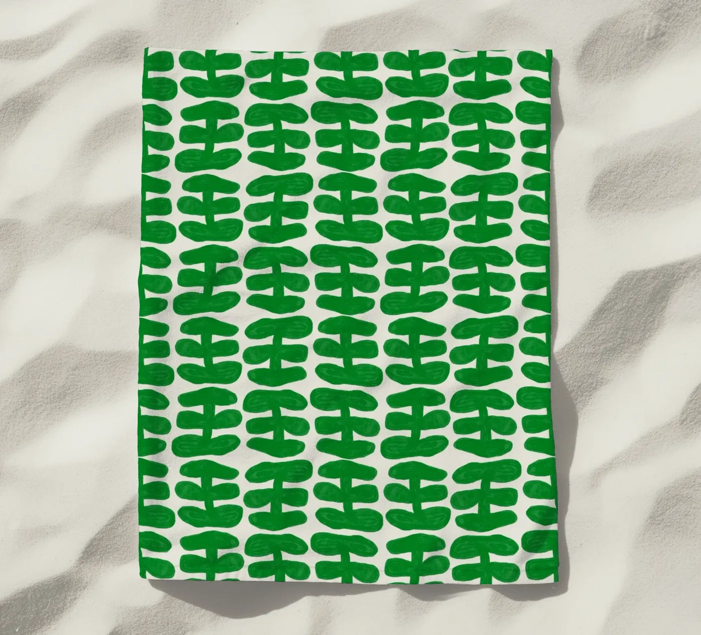 Herhalend patroon 56 strandhanddoek van Little Dean