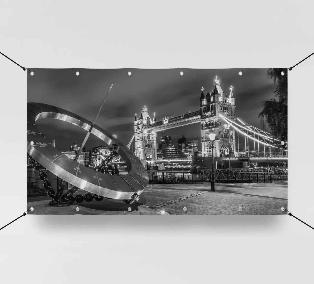 LONDRA Il Tower Bridge in un tripudio di luce - Panorama telo in pvc da Melanie Viola