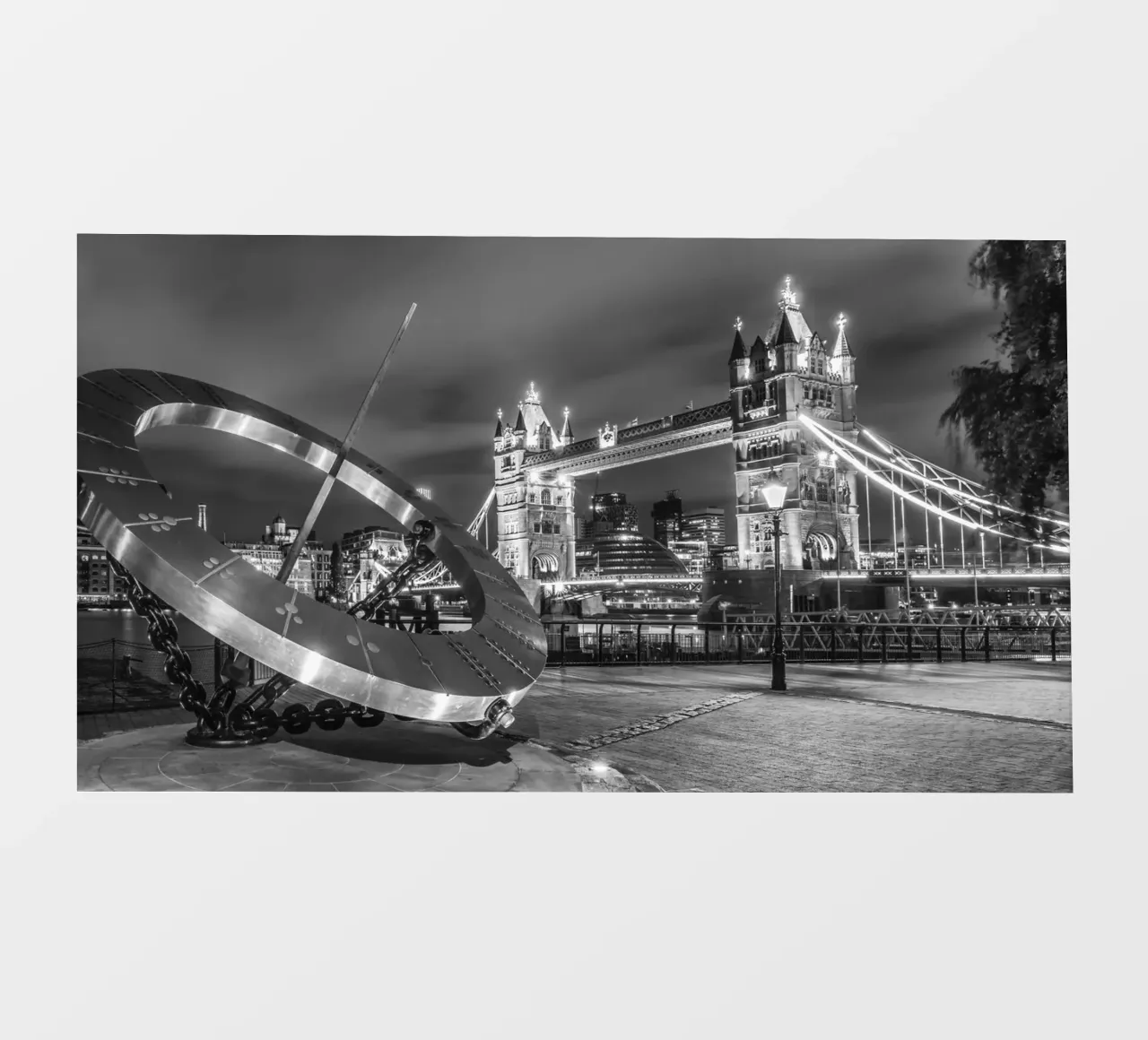 LONDRA Il Tower Bridge in un tripudio di luce - Panorama telo in pvc da Melanie Viola