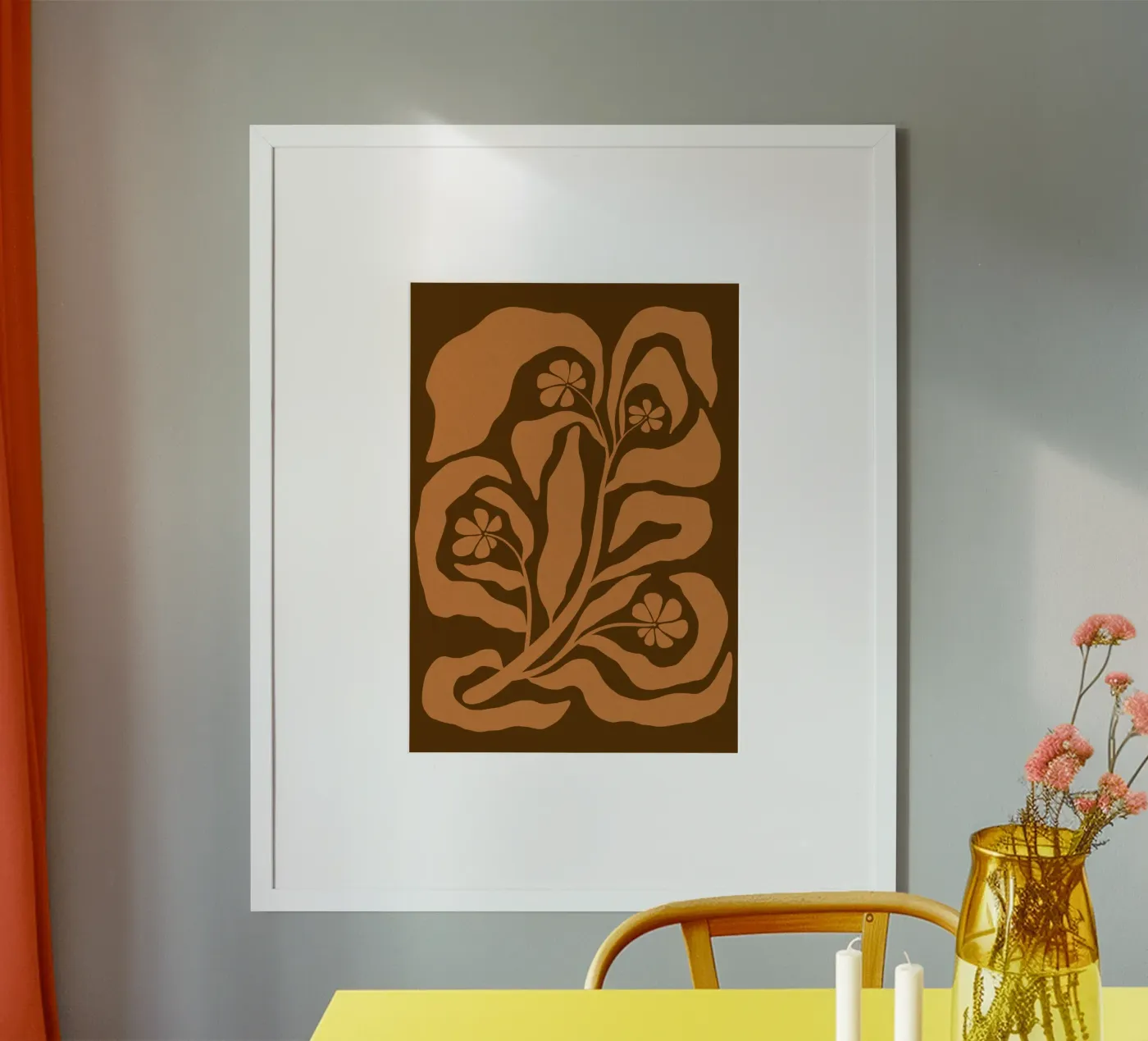 Bronze wild flower poster da TijanaArtStudio88