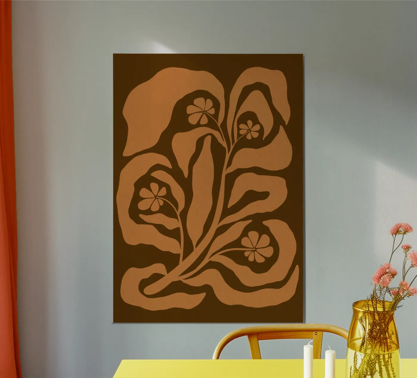 Bronze wild flower poster da TijanaArtStudio88