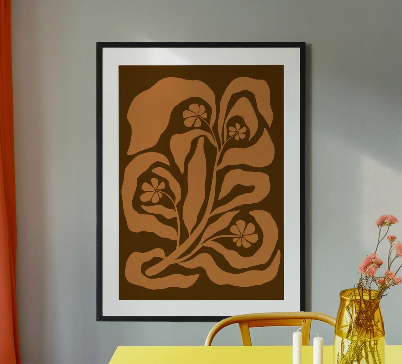 Bronze wild flower poster da TijanaArtStudio88