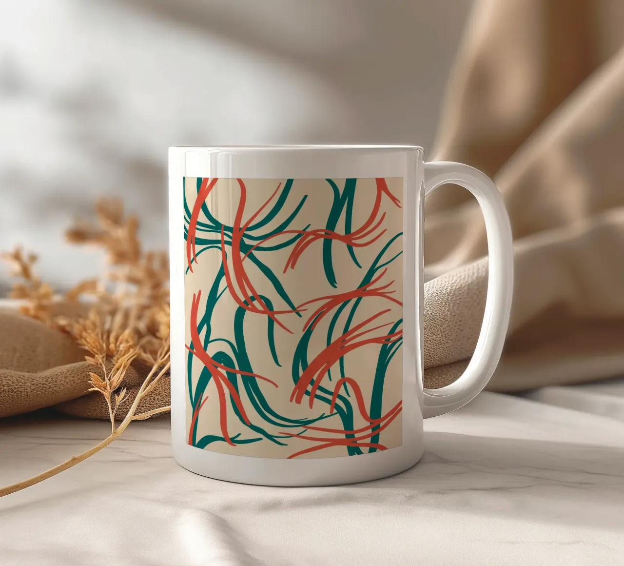 Design fluido 05 tazza in ceramica da Little Dean
