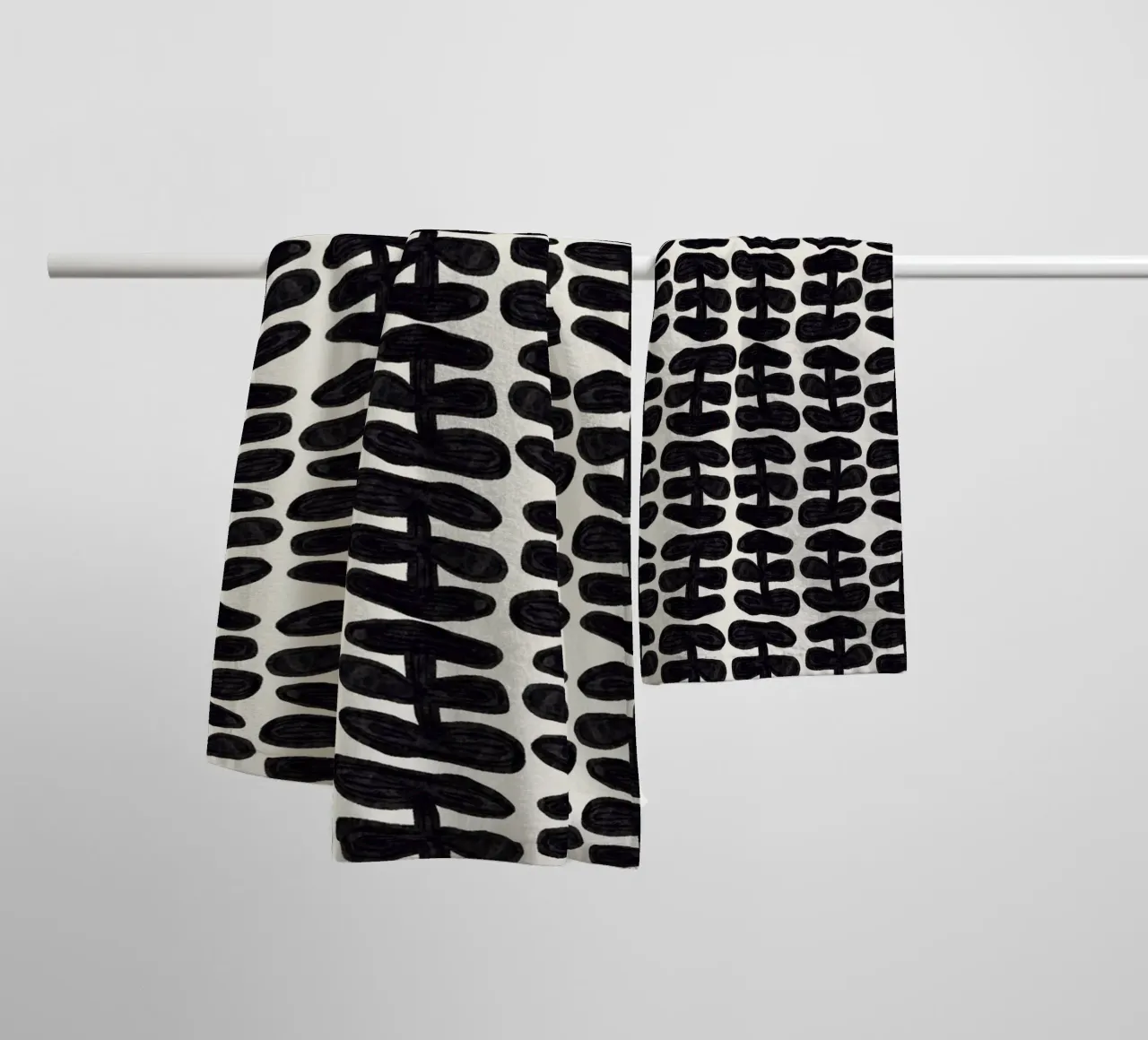 Repetitive pattern 58 towel by Little Dean