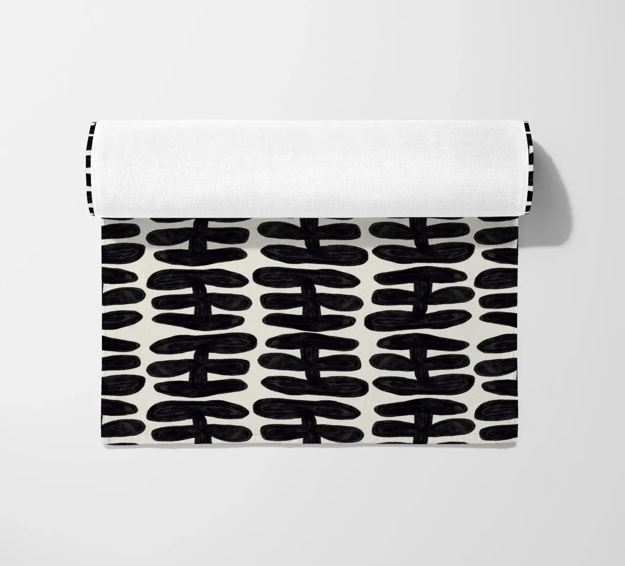 Repetitive pattern 58 beach towel by Little Dean