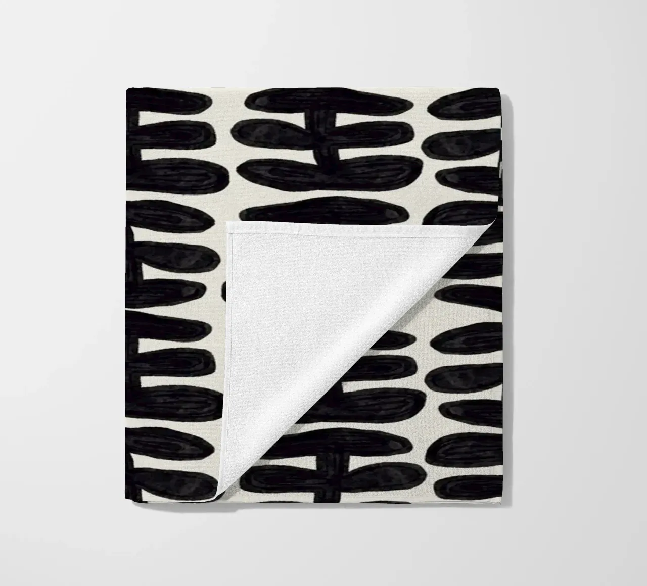 Repetitive pattern 58 beach towel by Little Dean