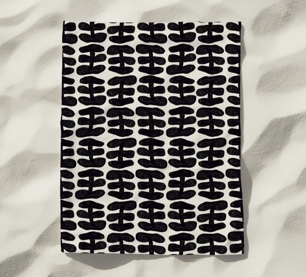 Repetitive pattern 58 beach towel by Little Dean