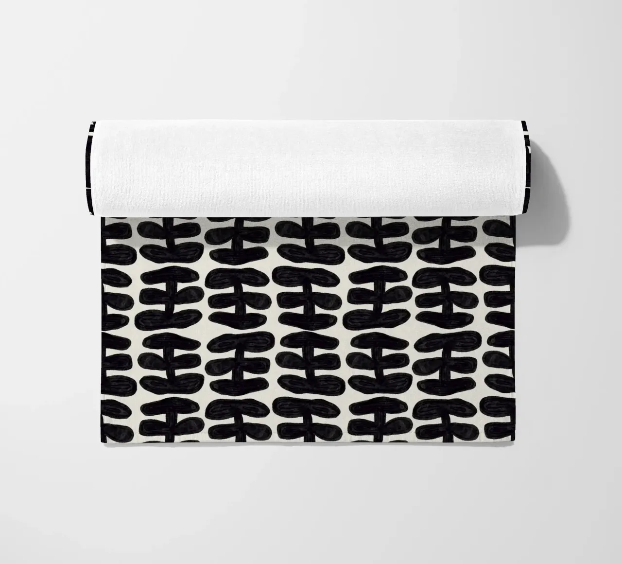 Repetitive pattern 58 beach towel by Little Dean