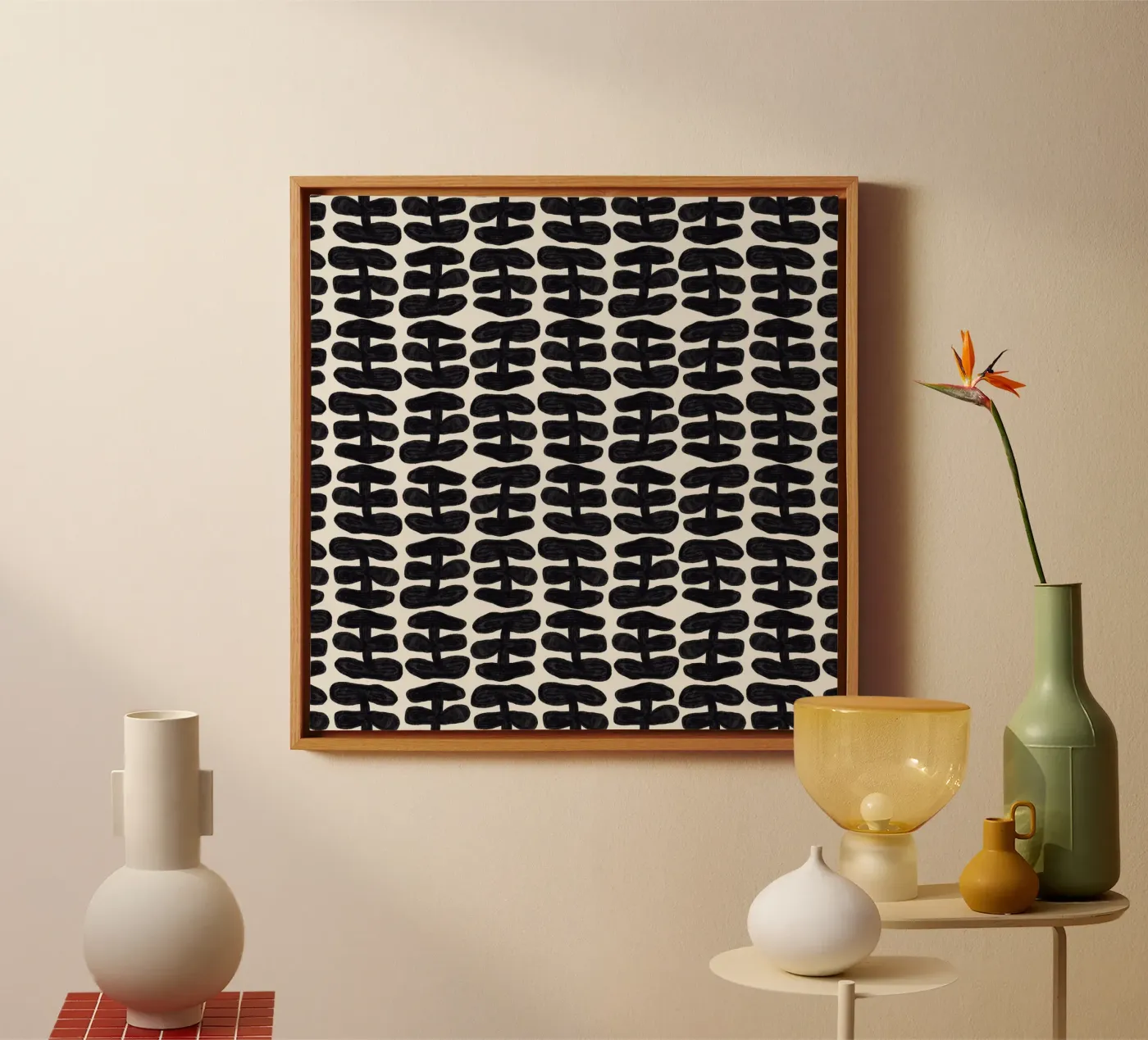 Repetitive pattern 58 canvas by Little Dean