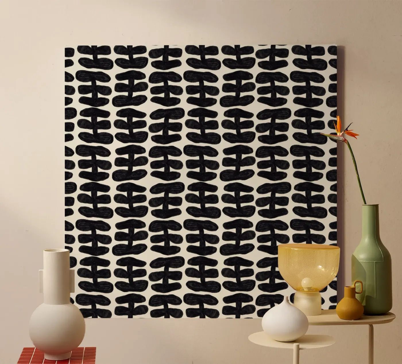 Repetitive pattern 58 canvas by Little Dean