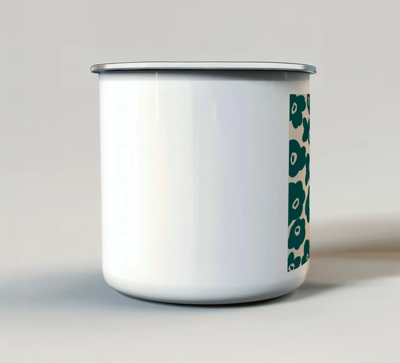 Botanical pattern 02 enamel mug by Little Dean