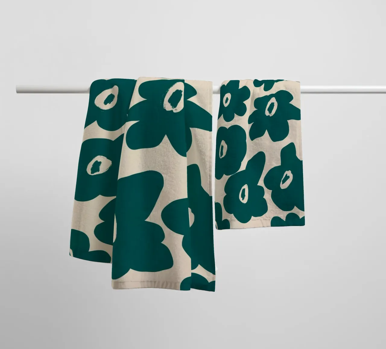 Botanical pattern 02 towel by Little Dean