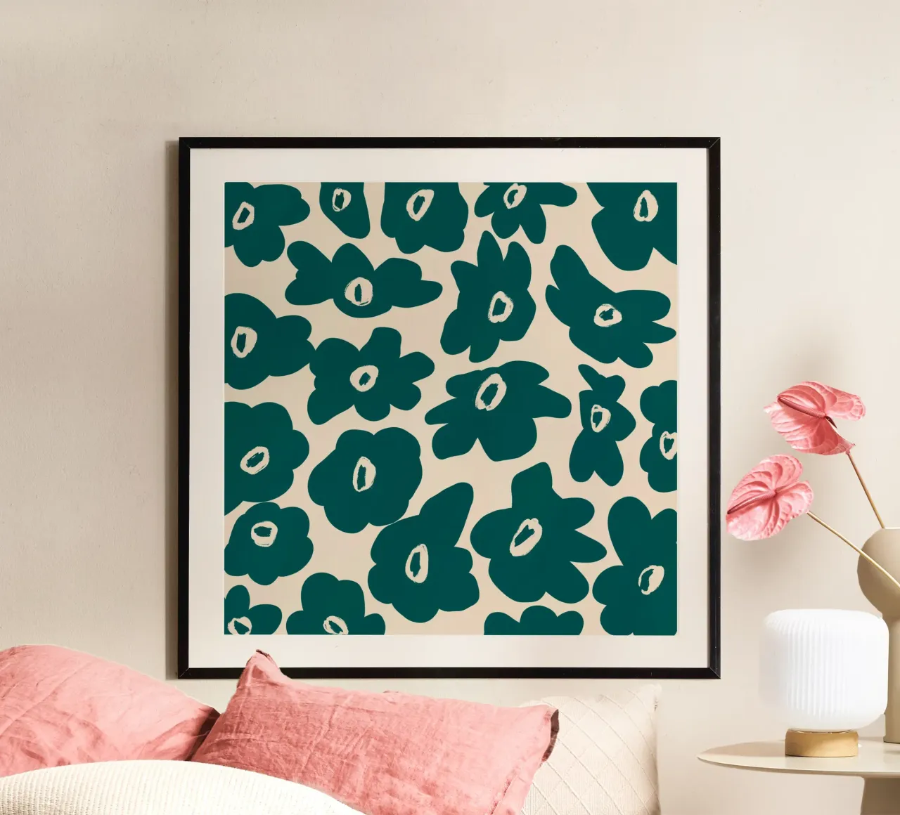 Botanical pattern 02 poster by Little Dean