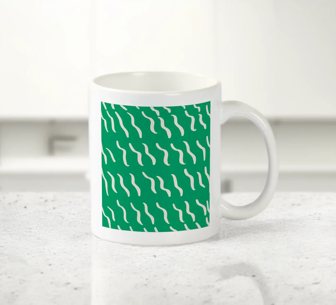 Ripple pattern ceramic mug by Little Dean