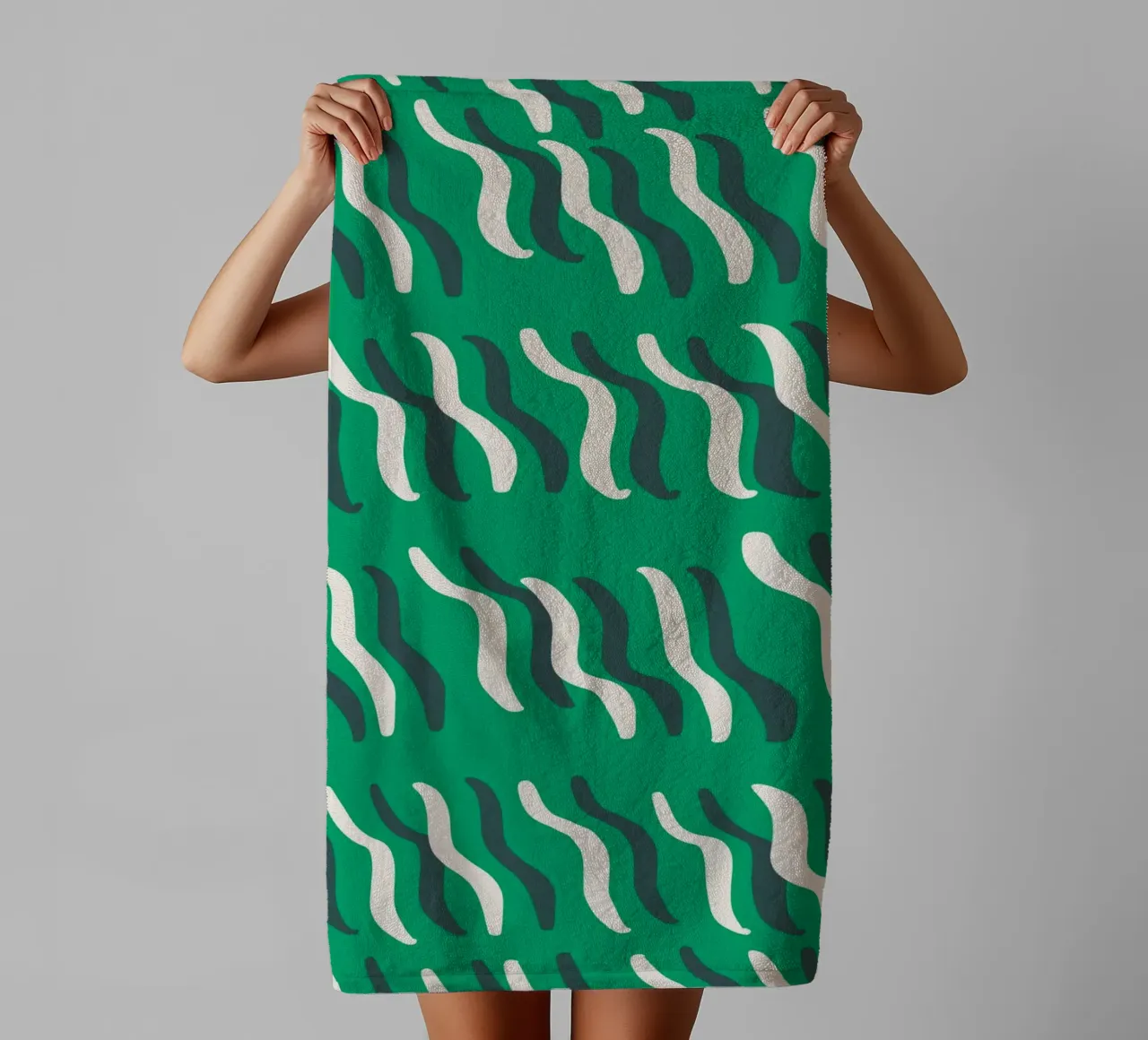 Ripple pattern 02 towel by Little Dean