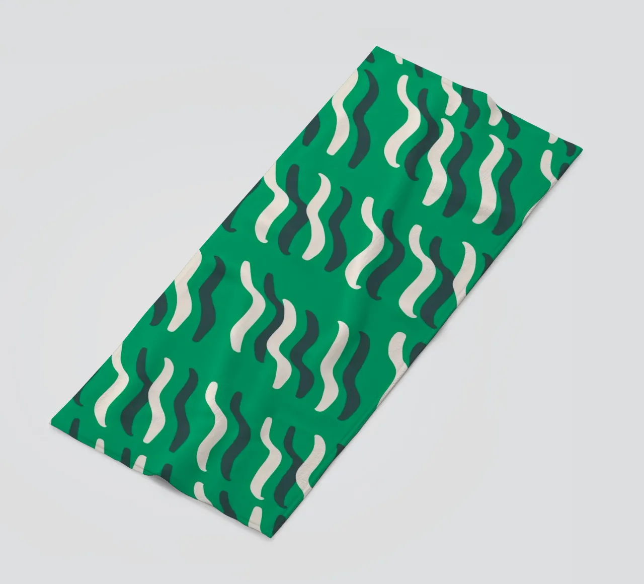 Ribbelpatroon 02 strandhanddoek van Little Dean