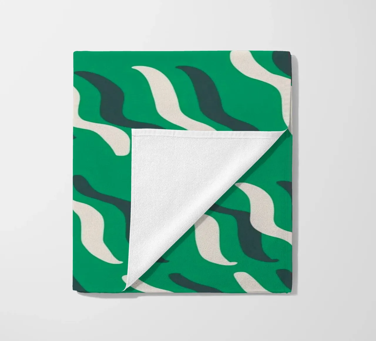 Ribbelpatroon 02 strandhanddoek van Little Dean