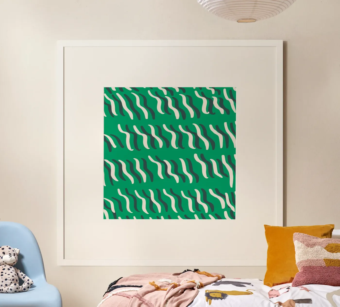Ribbelpatroon 02 poster van Little Dean