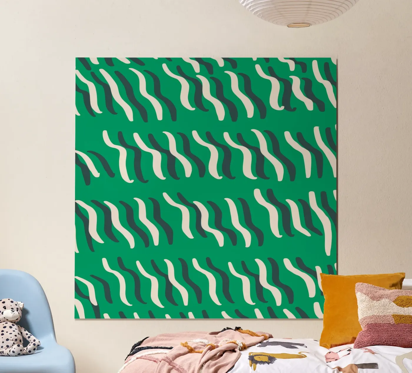 Ribbelpatroon 02 poster van Little Dean