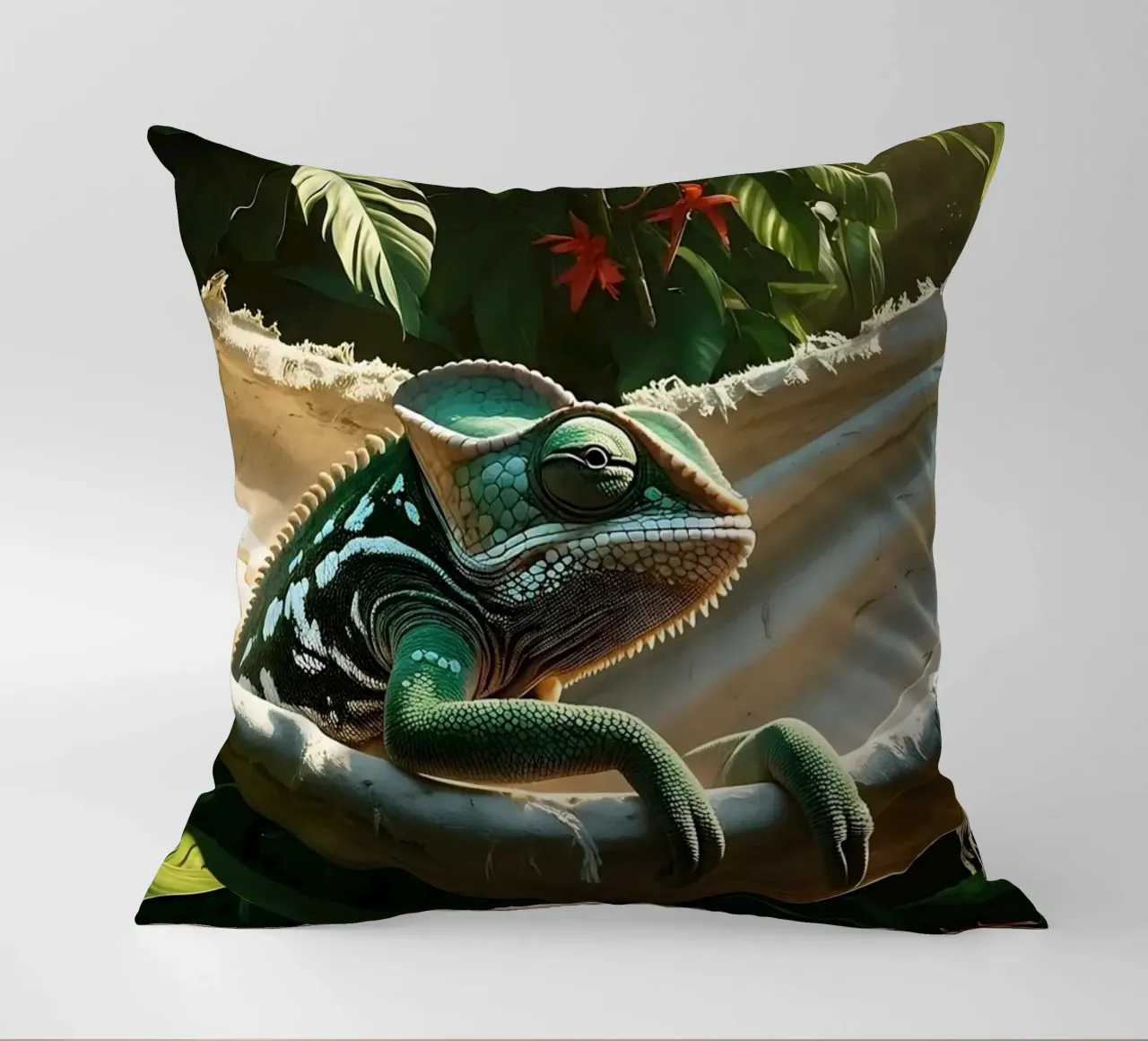 🌸🦎 Kameleon | Non disturbare - chillin' (1) cuscino da Trinkets NL Design Studio