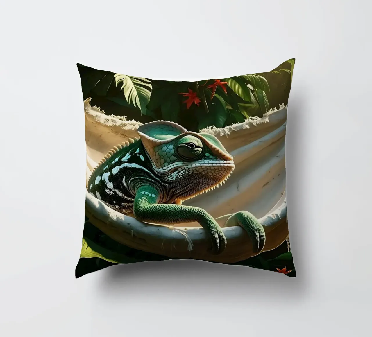 🌸🦎 Kameleon | Non disturbare - chillin' (1) cuscino da Trinkets NL Design Studio
