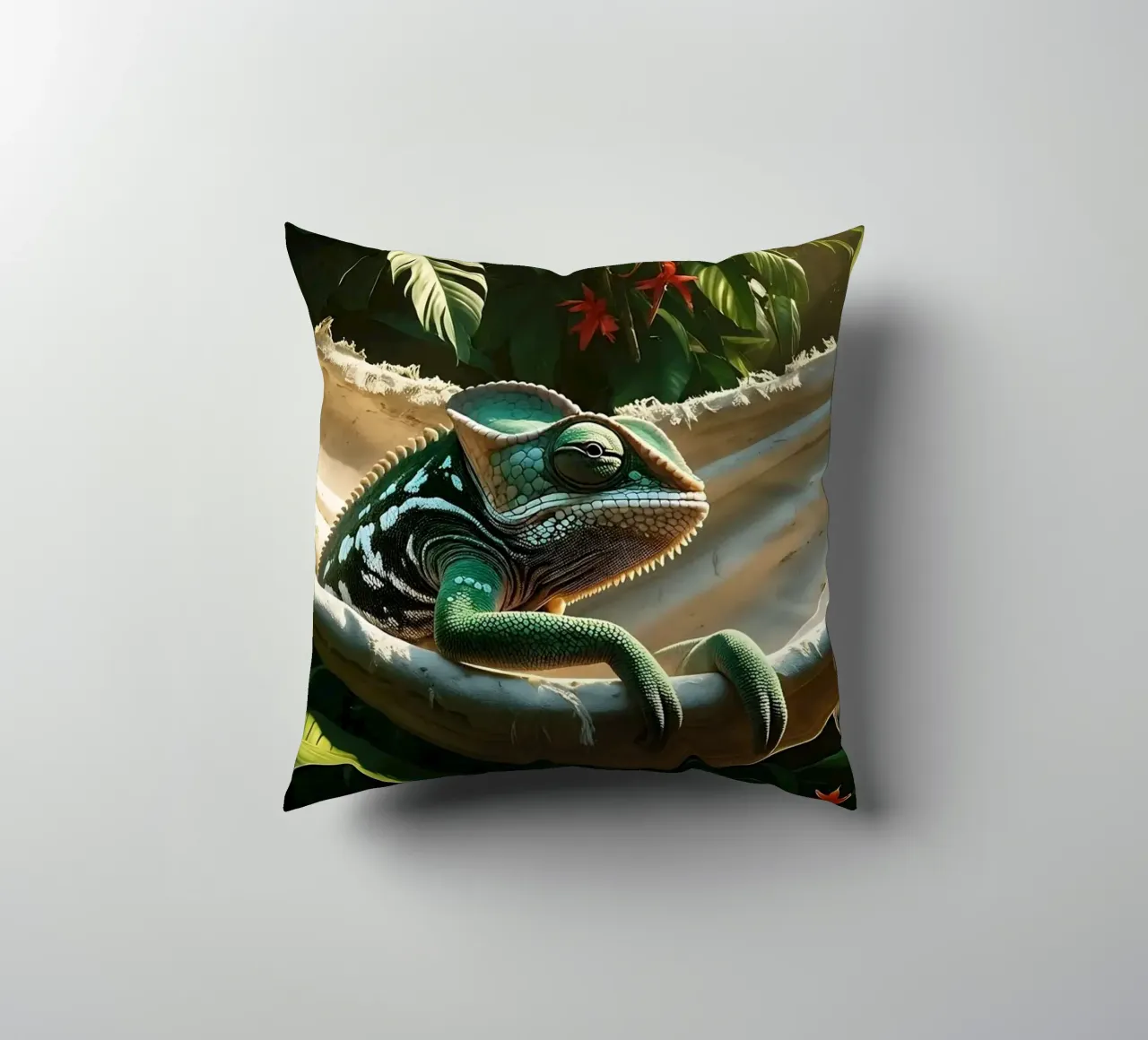 🌸🦎 Kameleon | Non disturbare - chillin' (1) cuscino da Trinkets NL Design Studio