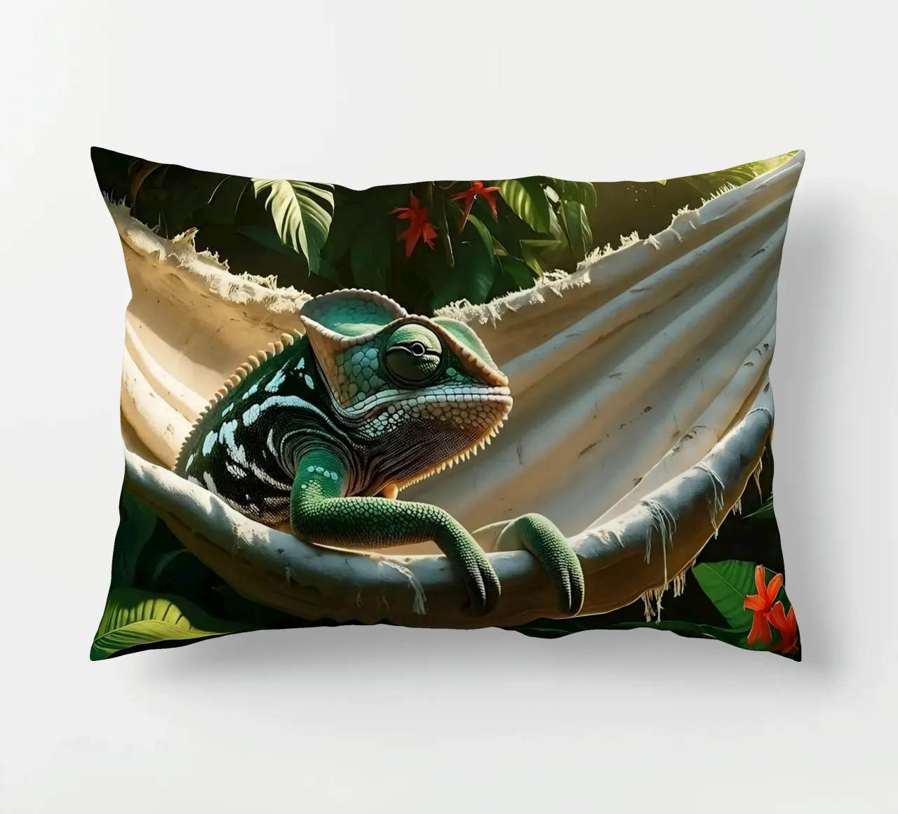🌸🦎 Kameleon | Non disturbare - chillin' (1) cuscino da Trinkets NL Design Studio