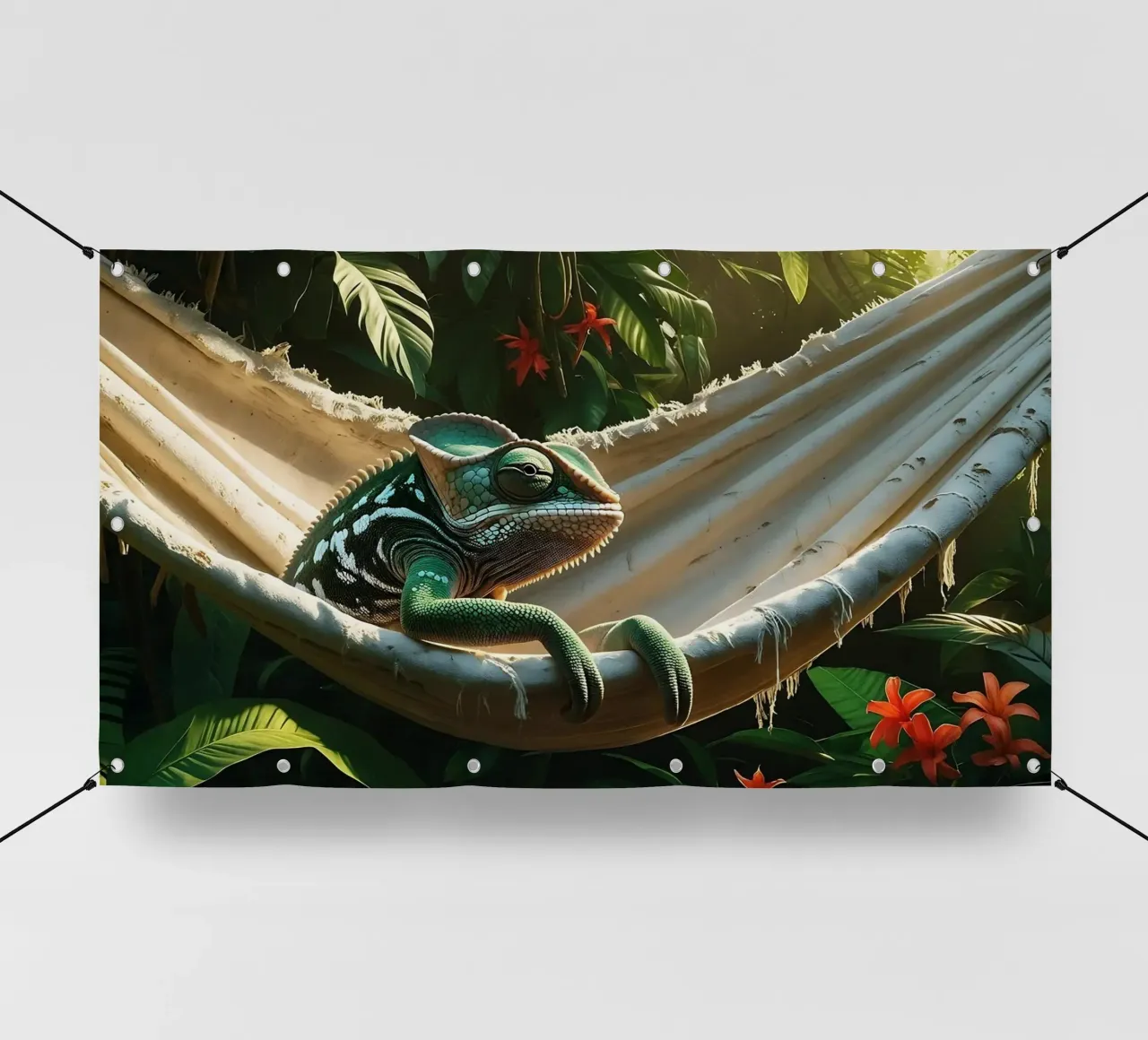 🌸🦎 Kameleon | Non disturbare - chillin' (1) telo in pvc da Trinkets NL Design Studio