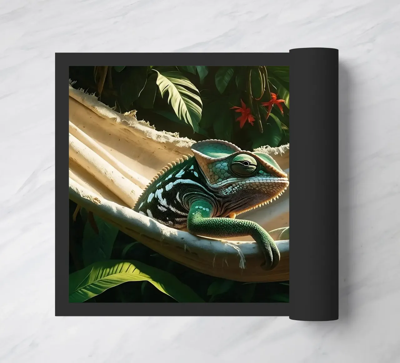 🌸🦎 Kameleon | Non disturbare - chillin' (1) zerbino da Trinkets NL Design Studio