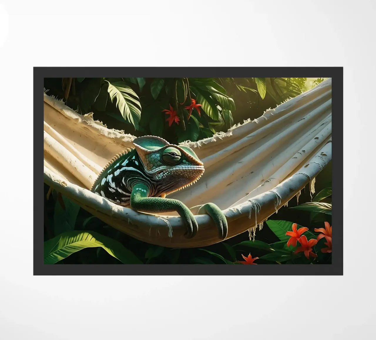 🌸🦎 Kameleon | Non disturbare - chillin' (1) zerbino da Trinkets NL Design Studio