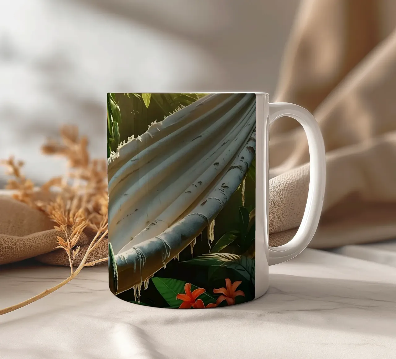 🌸🦎 Kameleon | Do not disturb – chillin’ (1) ceramic mug by Trinkets NL Design Studio