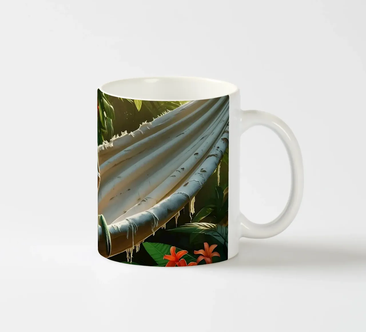 🌸🦎 Kameleon | Do not disturb – chillin’ (1) ceramic mug by Trinkets NL Design Studio