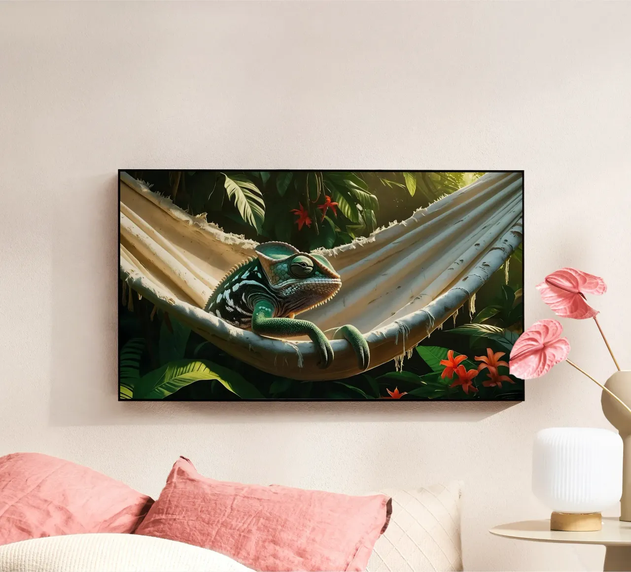 🌸🦎 Kameleon | Non disturbare - chillin' (1) plexiglass da Trinkets NL Design Studio