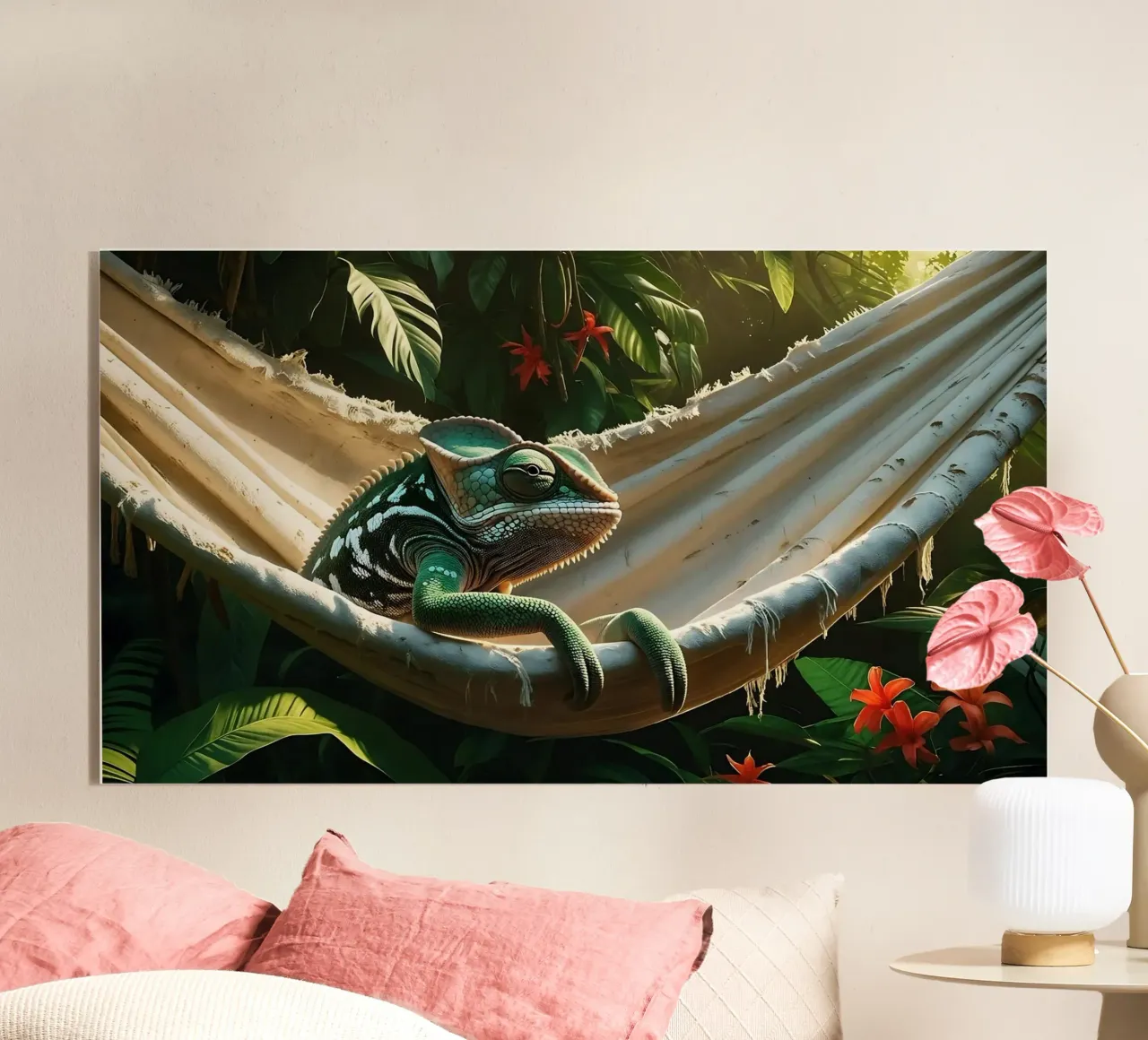 🌸🦎 Kameleon | Non disturbare - chillin' (1) plexiglass da Trinkets NL Design Studio